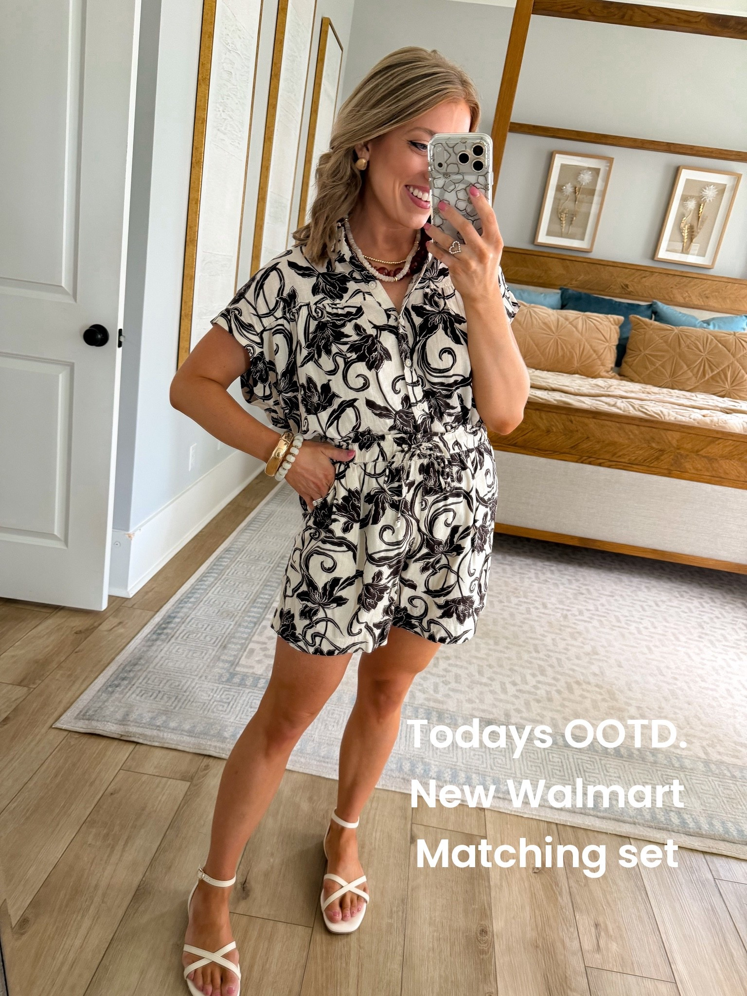 🤎✨ My Walmart OOTD is giving effortless, elevated style for less! This gorgeous brown and ivory matching set is one of my favorite new Walmart fashion finds. The top and matching shorts are lightweight, flattering, and perfect for these hot summer days. I paired them with the cutest Walmart sandals, and the best part? My top, matching shorts, and sandals are all under $20 each! 🙌

If you’re looking for affordable summer outfits that look so much more expensive, Walmart’s new arrivals have been so good lately. These are the kind of versatile pieces you’ll wear on repeat for brunch, vacation, shopping, and everyday errands.

Everything linked for you! 🤎

#walmartfashion #walmartfinds #walmartstyle #walmartnewarrivals #affordablefashion #summerfashion #summeroutfit #ootd #outfitoftheday #matchingset #coordinatedset #brownandivory #neutralstyle #casualstyle #everydaystyle #vacationoutfit #brunchoutfit #momstyle #fashionfinds #styleforless #lookforless #budgetfriendlyfashion #walmartoutfit #affordablestyle #summerstyle #trendingfashion #sandals #everydayoutfit #fashionover30 #wearmorepayless

#LTKootd #LTKPetite