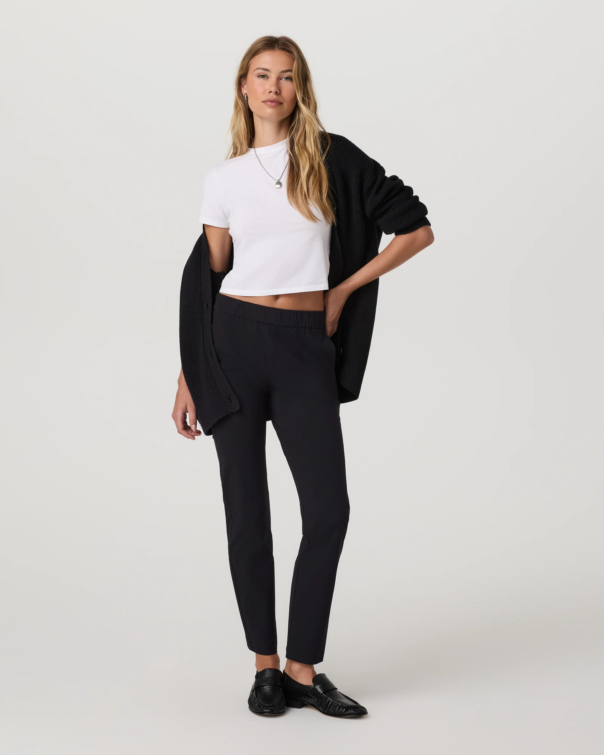 Miles Ankle Pant - Long | Women's Black Performance Pants | Vuori | Vuori Clothing (US & Canada)