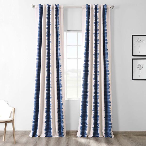 Blue Flambe 50 x 108-Inch Blackout Curtain | Bellacor
