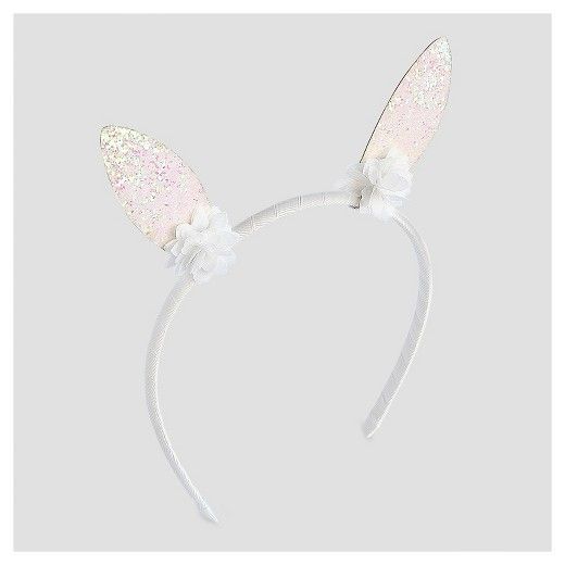 Toddler Girls' Bunny Ears Headband Cat & Jack™ - White | Target