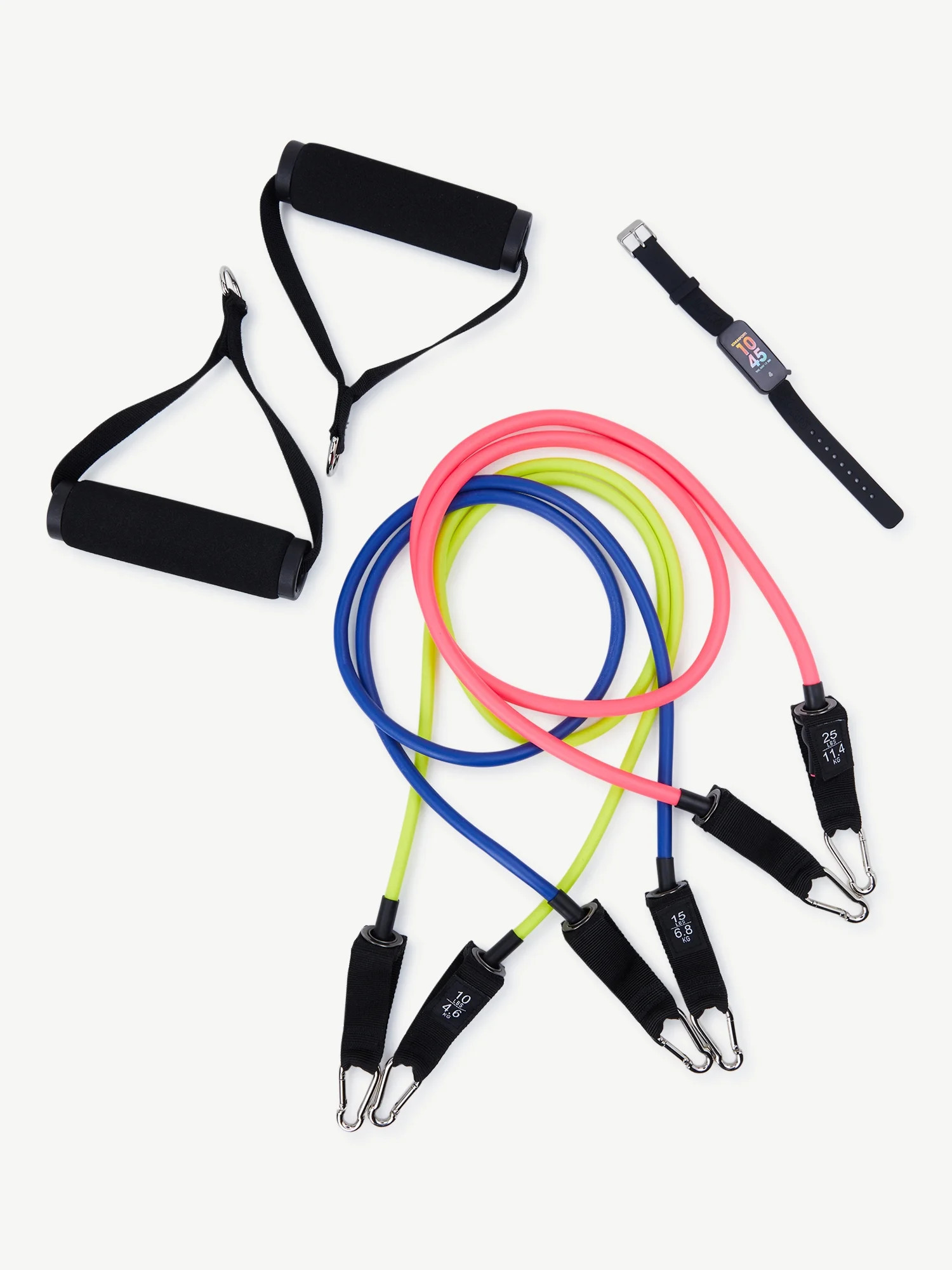 Love & Sports Fitness Tracker Watch with 3 Weighted Tube Resistance Bands | Walmart (US)