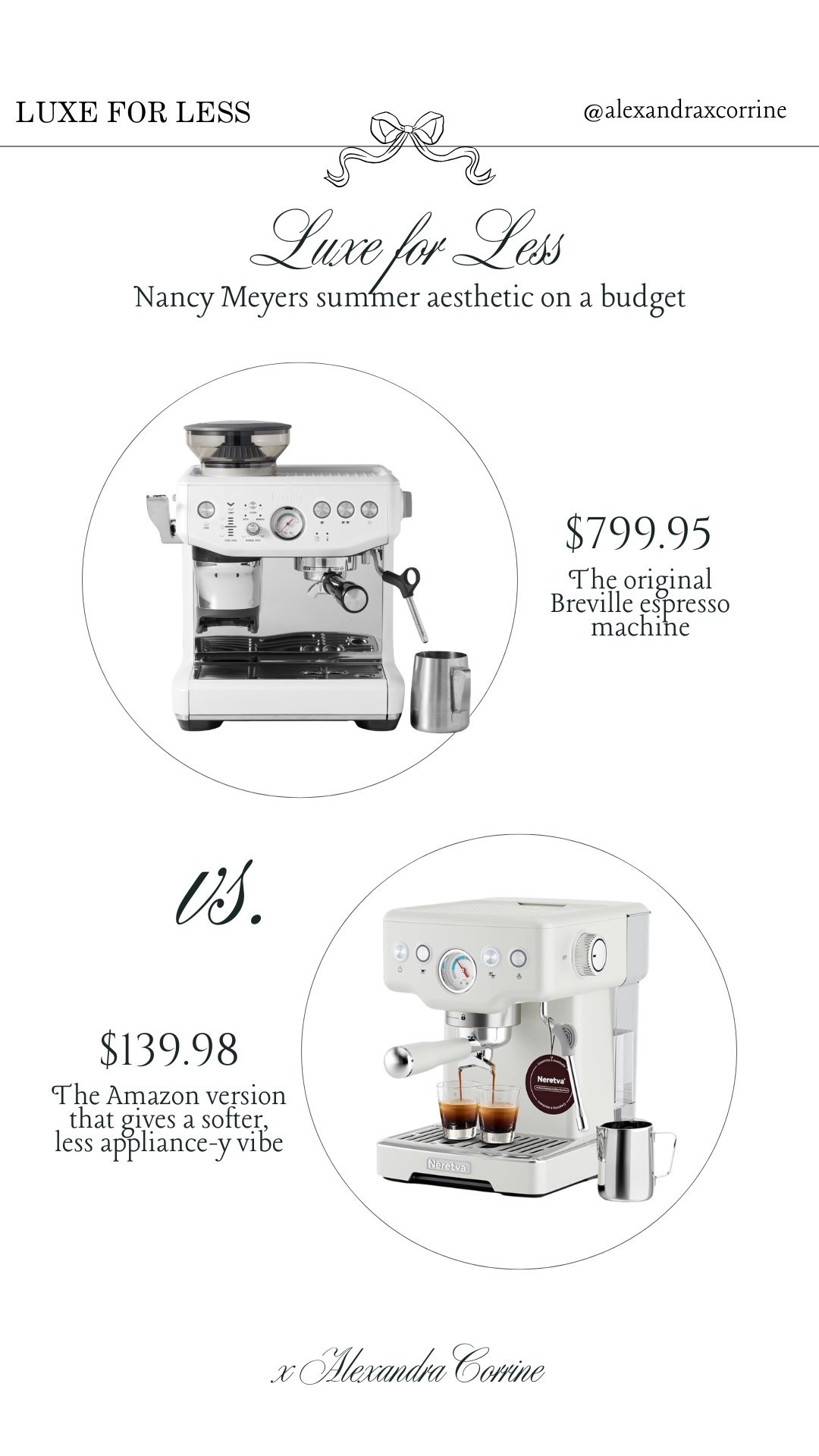 Luxe for less: Nancy Meyers aesthetic on a budget 🥂

Bougie on a budget, summer aesthetic, coastal chic summer, Nancy Meyers, Amazon home finds, espresso machine

#LTKSaleAlert #LTKSeasonal #LTKHome