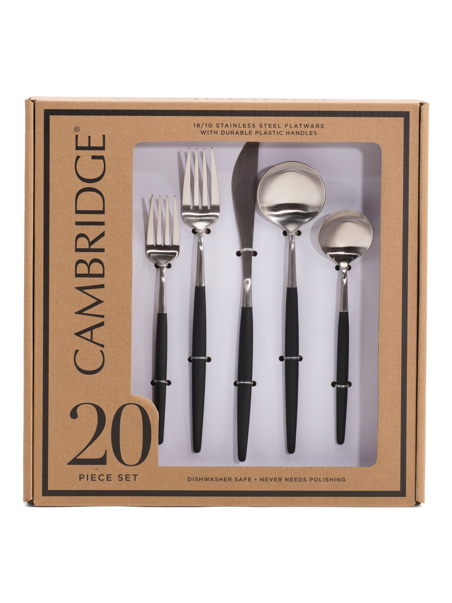 20pc Sojourn Satin Finish Flatware Set | TJ Maxx
