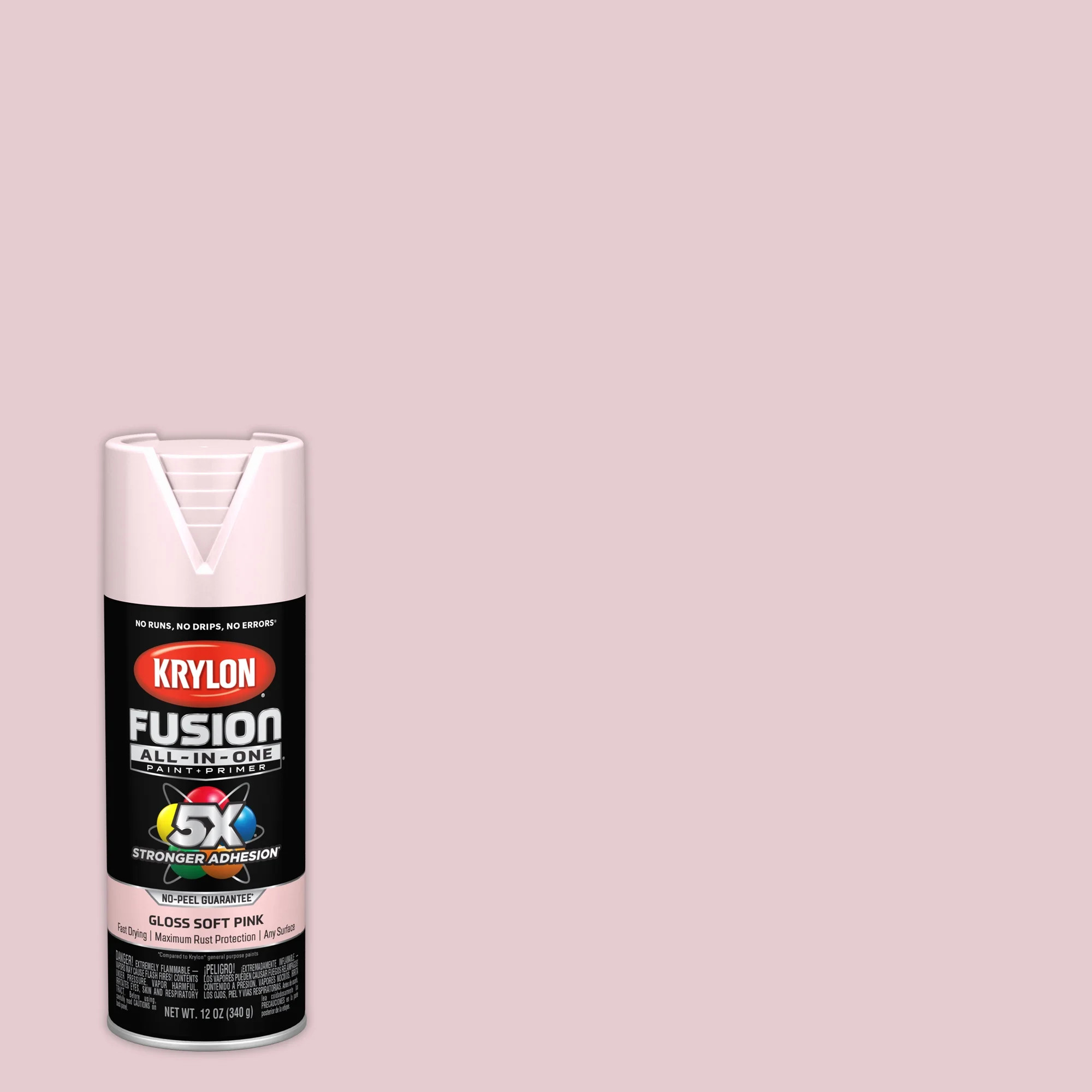 Krylon K02717007 Krylon Fusion All-In-One Pink Blush Gloss 12 oz Spray Paint, Multi-Surface, (1 P... | Walmart (US)