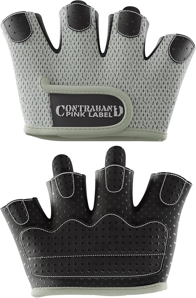 5537 Womens Micro Weight Lifting Gloves w/Grip-Lock Silicone Padding (Pair) - Minimalist Half Glo... | Amazon (US)