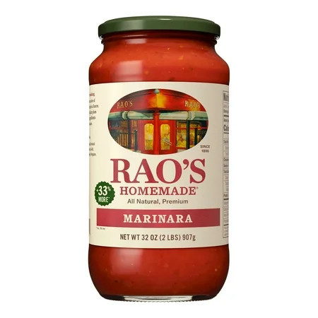 Rao's Homemade Marinara Sauce, Low Carb, All-Natural Spaghetti Sauce, 32 Oz | Walmart (US)