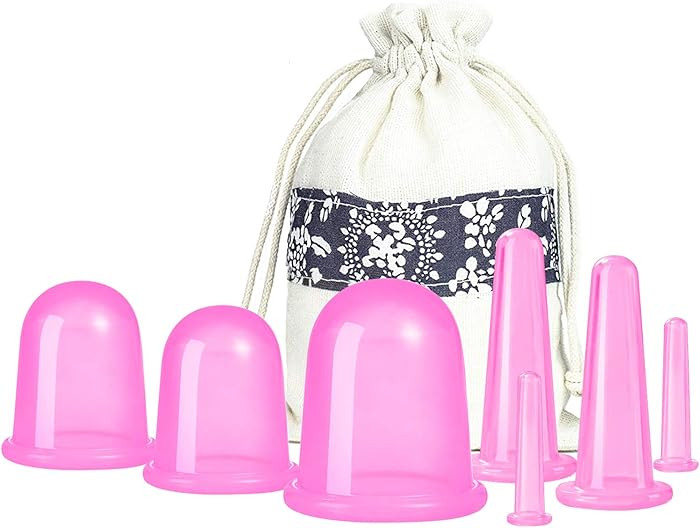 Cupping Therapy Sets 7Pcs Silicone Anti Cellulite Cup Vacuum Suction Massage Cups Facial Cupping ... | Amazon (US)