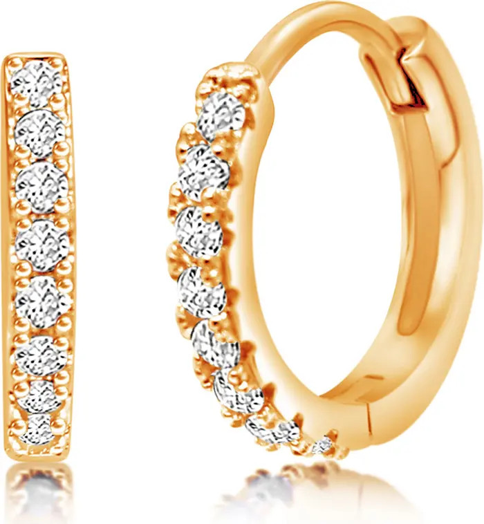 Kids' Pavé Crystal Hoop Earrings | Nordstrom