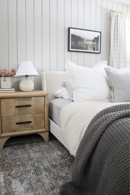 Bedroom design, home decor, neutral bedding  

#LTKunder50 #LTKhome #LTKunder100