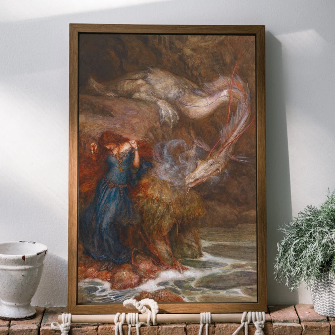 Vintage Antique Reproduction Dragon Art, Andromeda, Arthur Rackham, High Quality Fine Art Print, ... | Etsy (US)