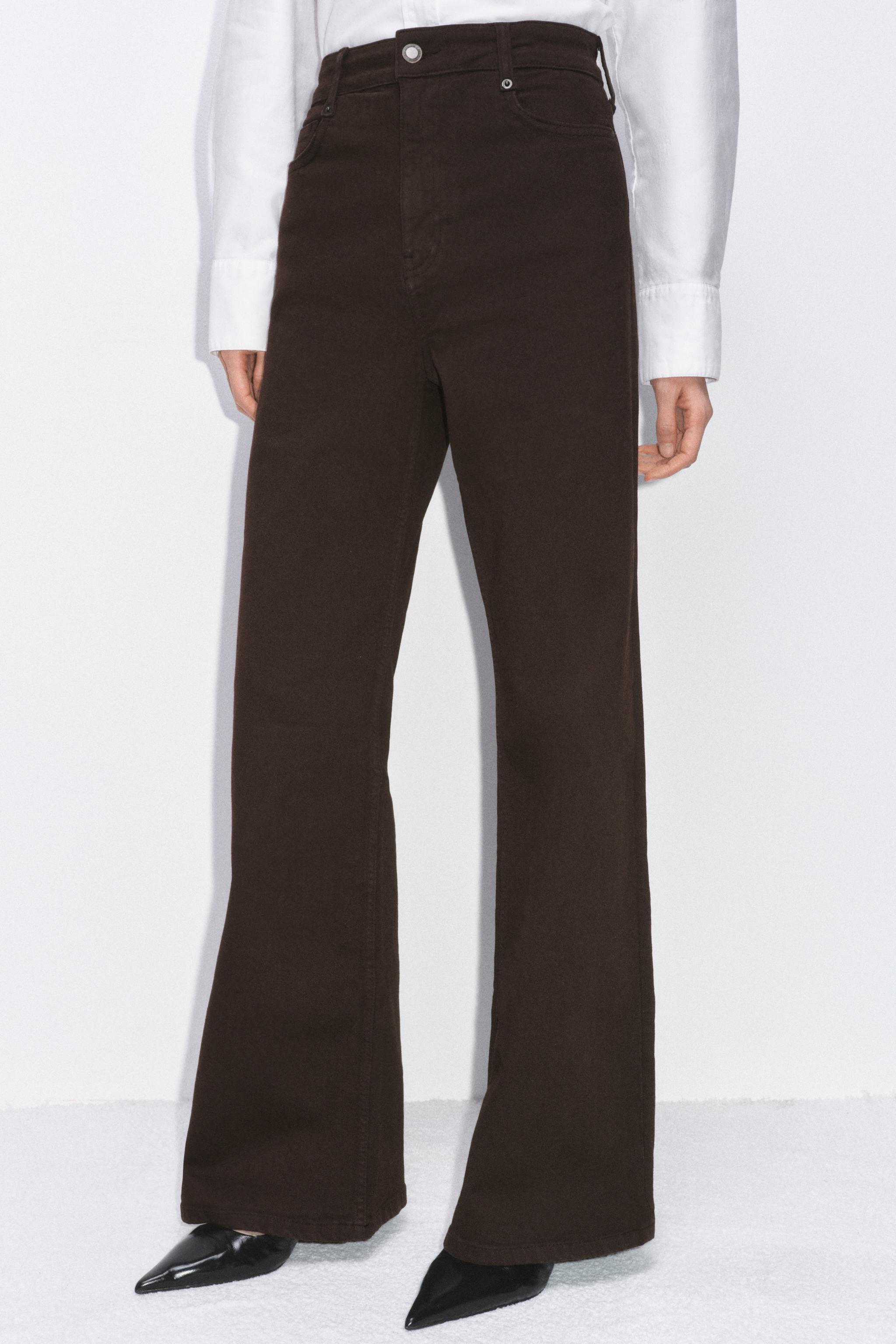 ZW COLLECTION WIDE-LEG HIGH-WAIST JEANS | Zara UK