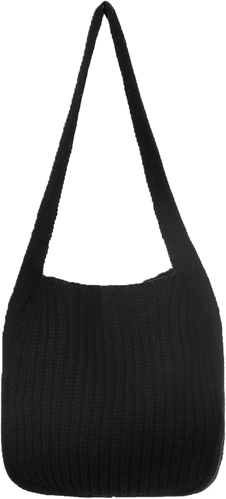 Ovida Crochet Tote Bag Knitted Shoulder Bag Cute Aesthetic Tote Handbag Large Shopping Bag Hand Wove | Amazon (US)