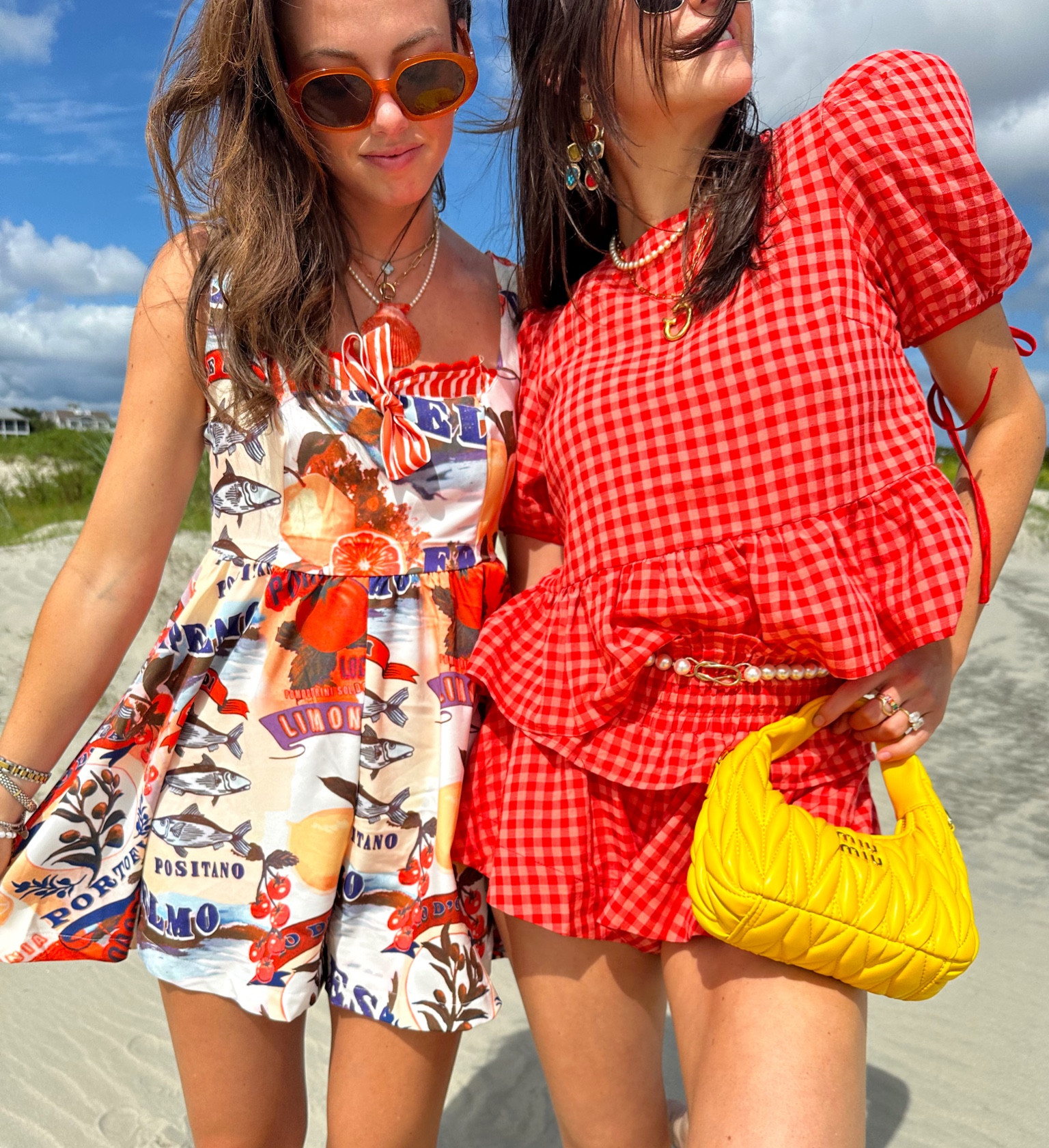 The gingham set is from a local boutique but I tagged a similar set from Amazon.

Maggie’s romper is sold out in that pattern but is still on Nuuly if you want to wear it! 

Allison’s set is The Great - County Line in Picnic Plaid Set. Currently sold out on Revolve but can order on Rent the Runway. 

#LTKItBag #LTKStyleTip #LTKSeasonal