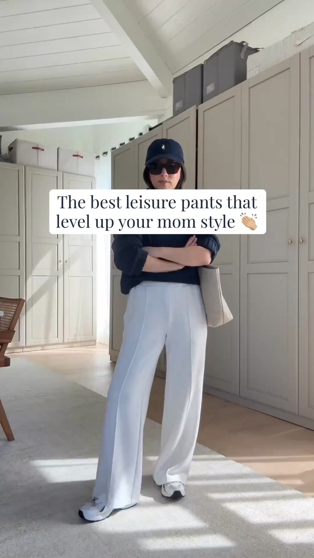 Athleisure outfits. Elevated drop-off outfits.

Obsessed with the J.Crew rollneck sweater. This runs very slouchy and roomy so you can technically size down. I took my normal size because I love the slouch. 

J.Crew rollneck sweater xs
Varley wide leg pants xs 28" inseam
New Balance 530 6 womens
Cuyana Easy tote small in Stone
Polo Ralph Lauren hat
Celine sunglasses

Petite style, athleisure, mom style, spring outfits 2026, spring style 

#LTKootd #LTKmomlife #LTKPetite