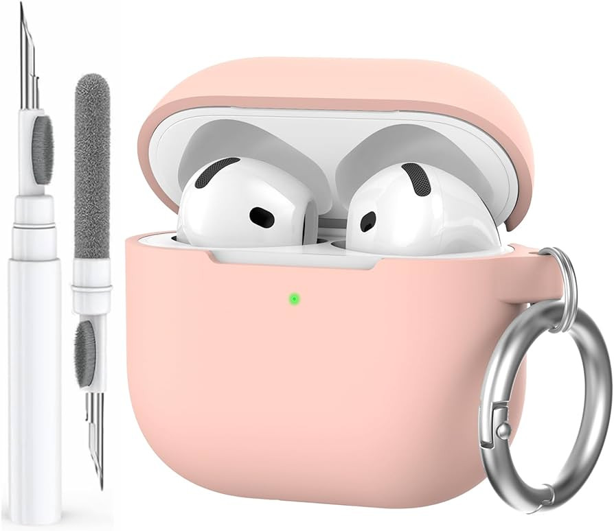AhaStyle AirPods 4 Case Cover (2024) with Cleaning Kit - Soft Silicone Shockproof Cover for Apple... | Amazon (US)