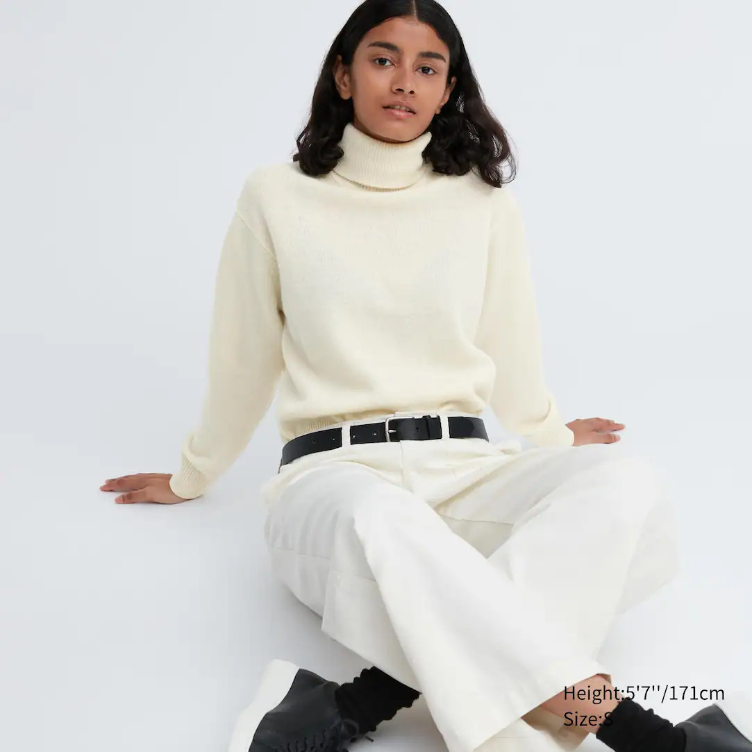 PREMIUM LAMBSWOOL TURTLENECK JUMPER | UNIQLO (UK)