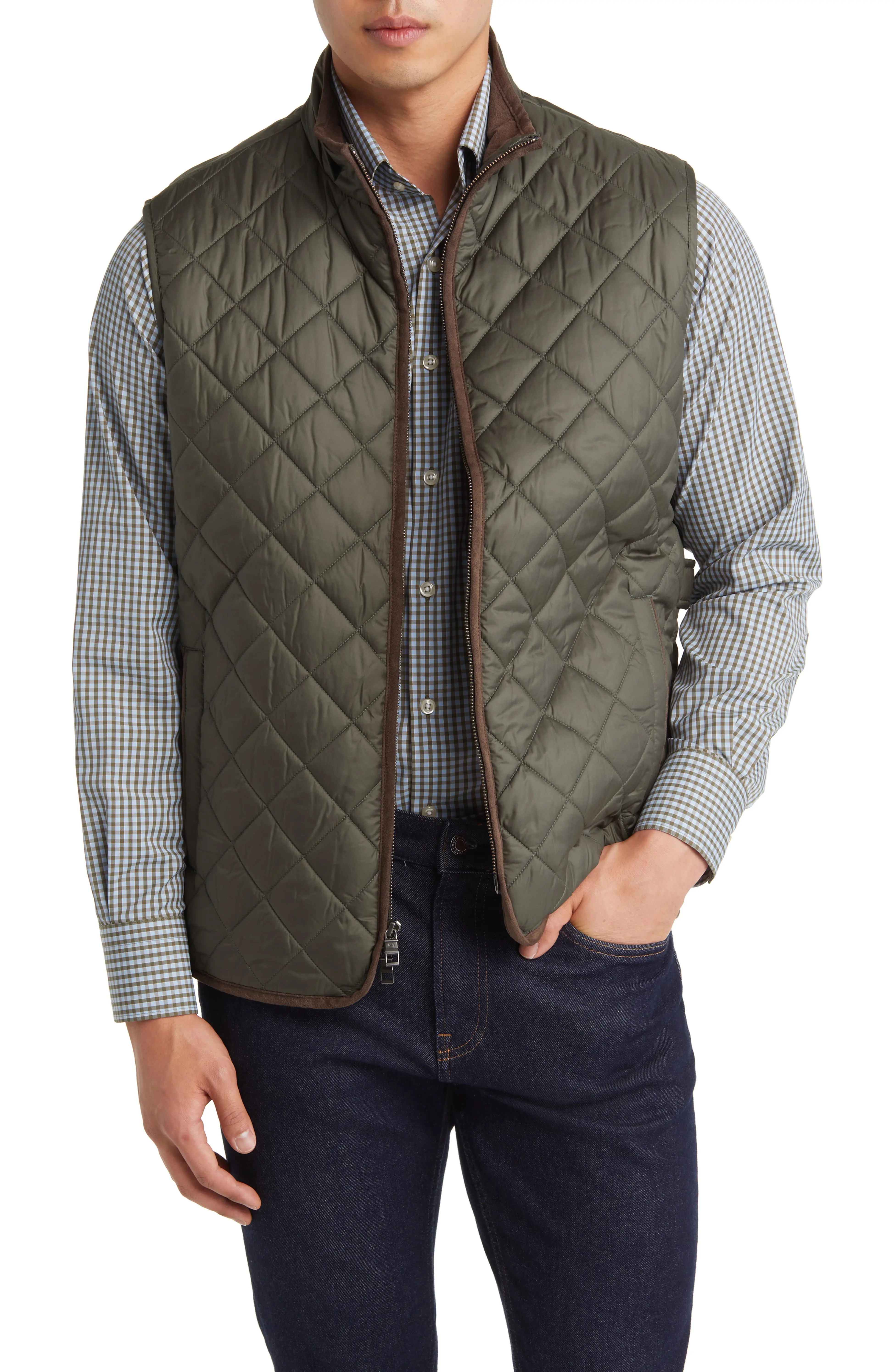 Essex Water Resistant Quilted Travel Vest | Nordstrom
