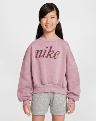 Nike Sportswear Club Fleece Girls' Boxy Crew-Neck Sweatshirt | Nike (US)