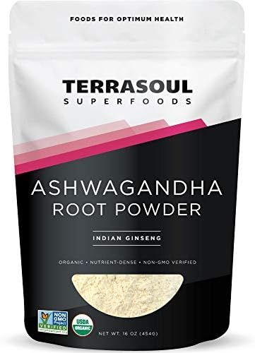 Terrasoul Superfoods Organic Ashwagandha Root Powder, 1 Lb - Stress Adaptogen | May Improve Sleep... | Amazon (US)