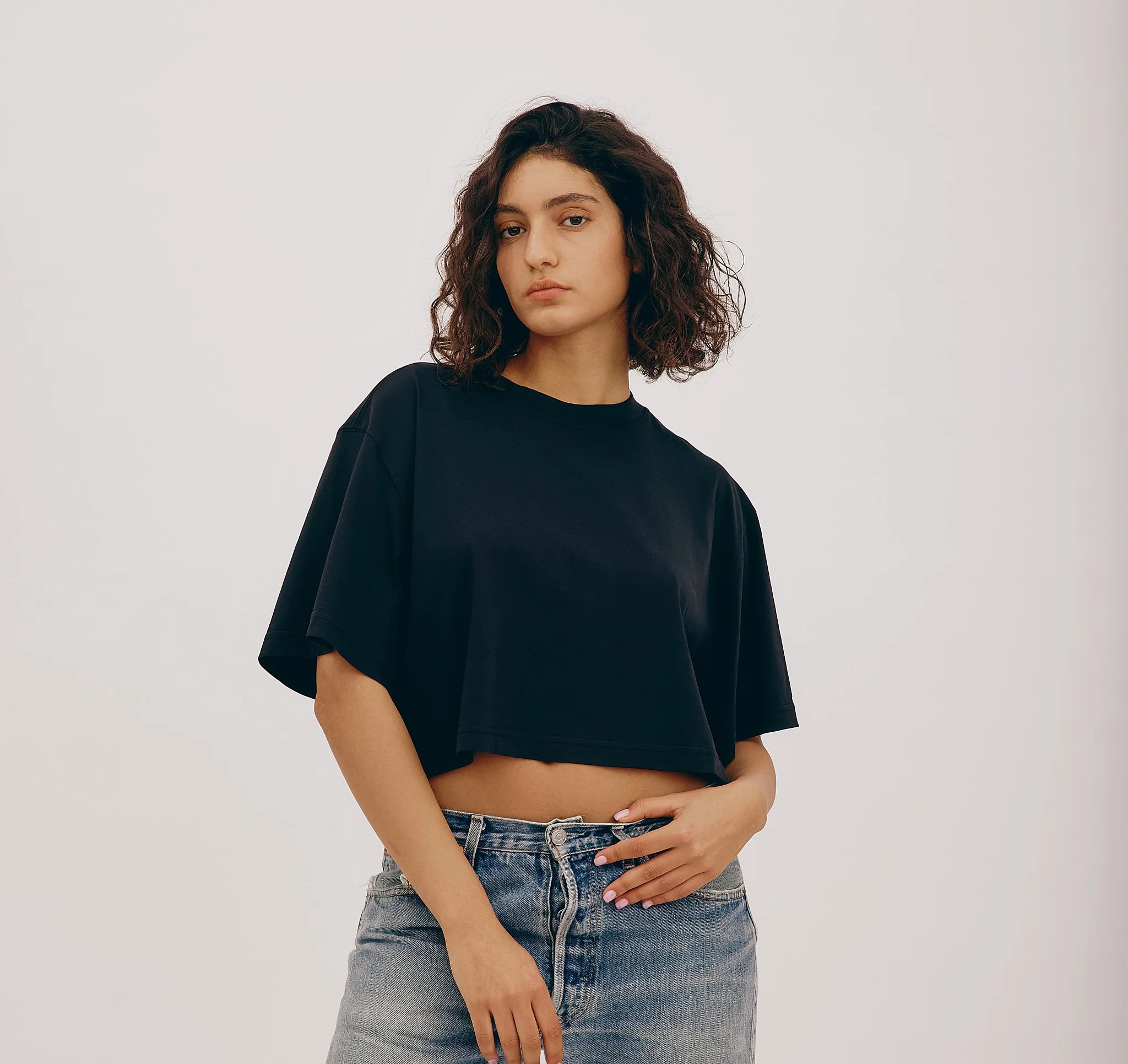 Buy True Boxy Crop Tee | Fast Delivery | Organic Basics US | Organic Basics