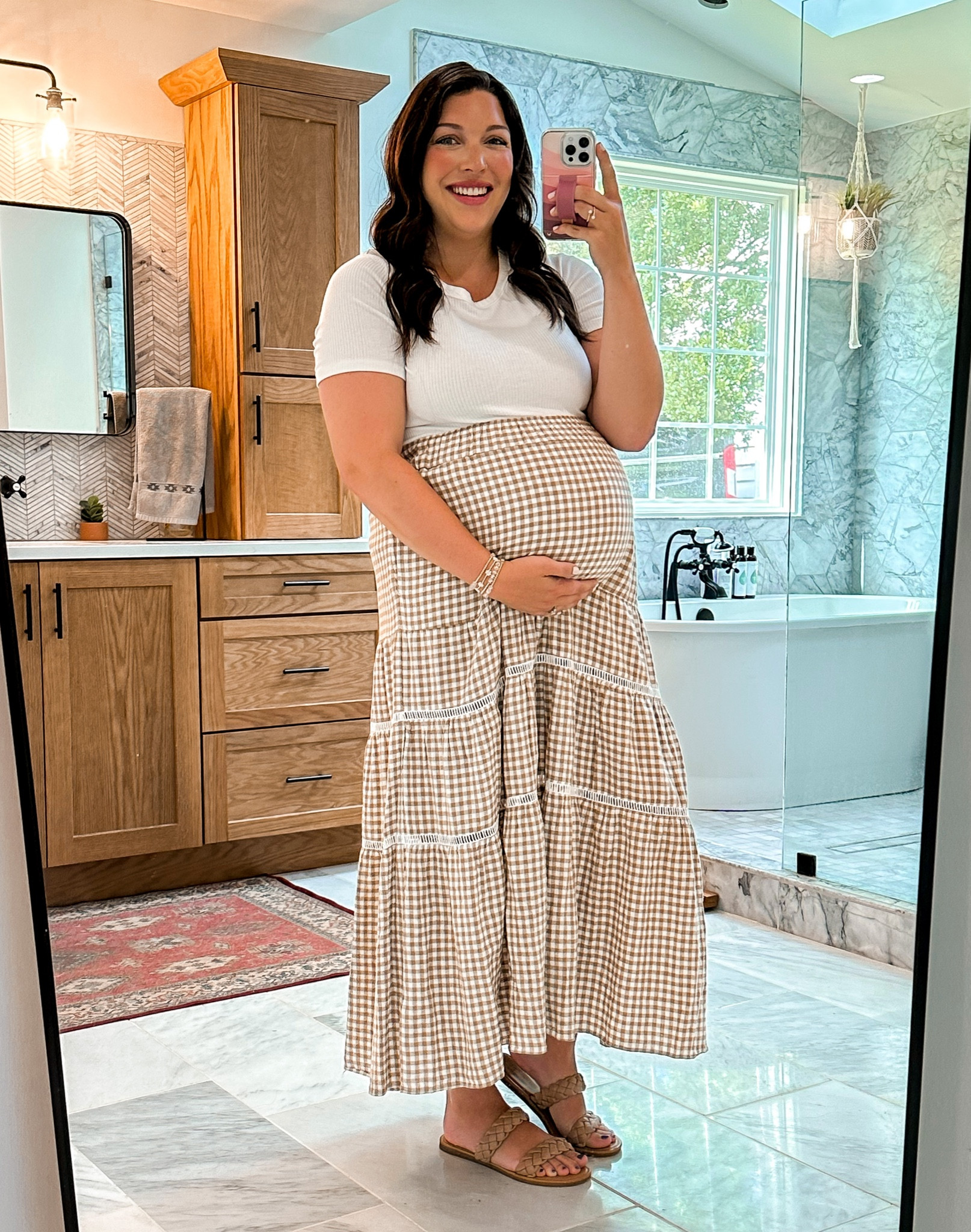 Non-maternity, bump friendly skirt and top

#LTKSeasonal #LTKFind #LTKbump
