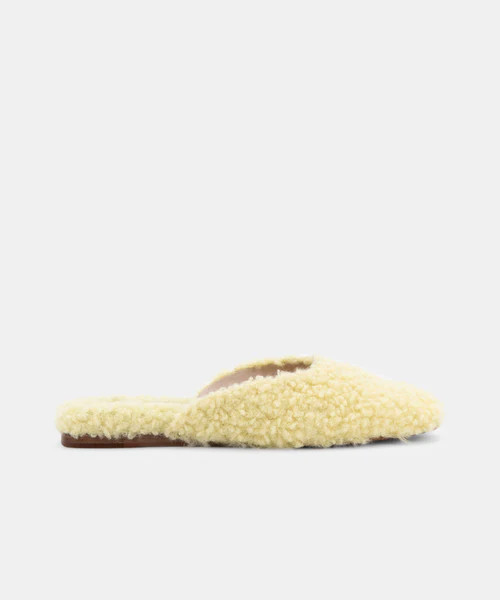 SAYDEE SLIPPERS IN LIMON PLUSH | DolceVita.com