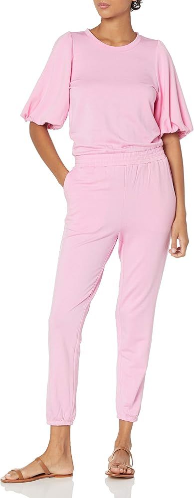 Daily Ritual Women's Puff-Sleeve Supersoft Terry Jumpsuit | Amazon (US)
