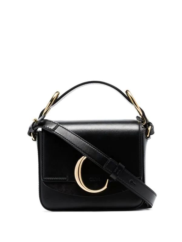 Chloé C top-handle leather bag | Farfetch (UK)