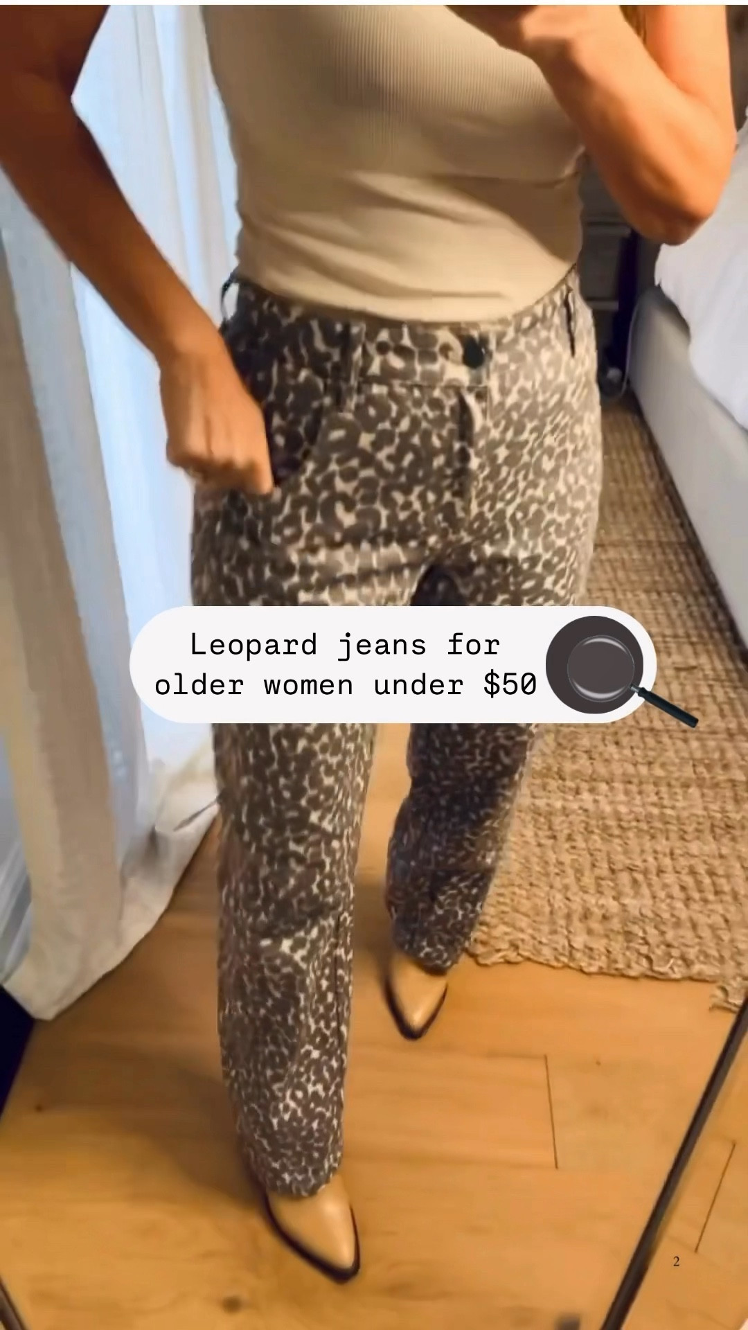 So glad I grabbed these viral leopard pants! I’m
Wearing the size small
- I’m normally size 28 for reference! 
Love them and they’re only $30 which is perfect! Maybe I’ll wear them on Thanksgiving 🤔

#leopardjeans #targetpartner #60style 

#LTKFindsUnder50 #LTKWatchNow #LTKCyberWeek