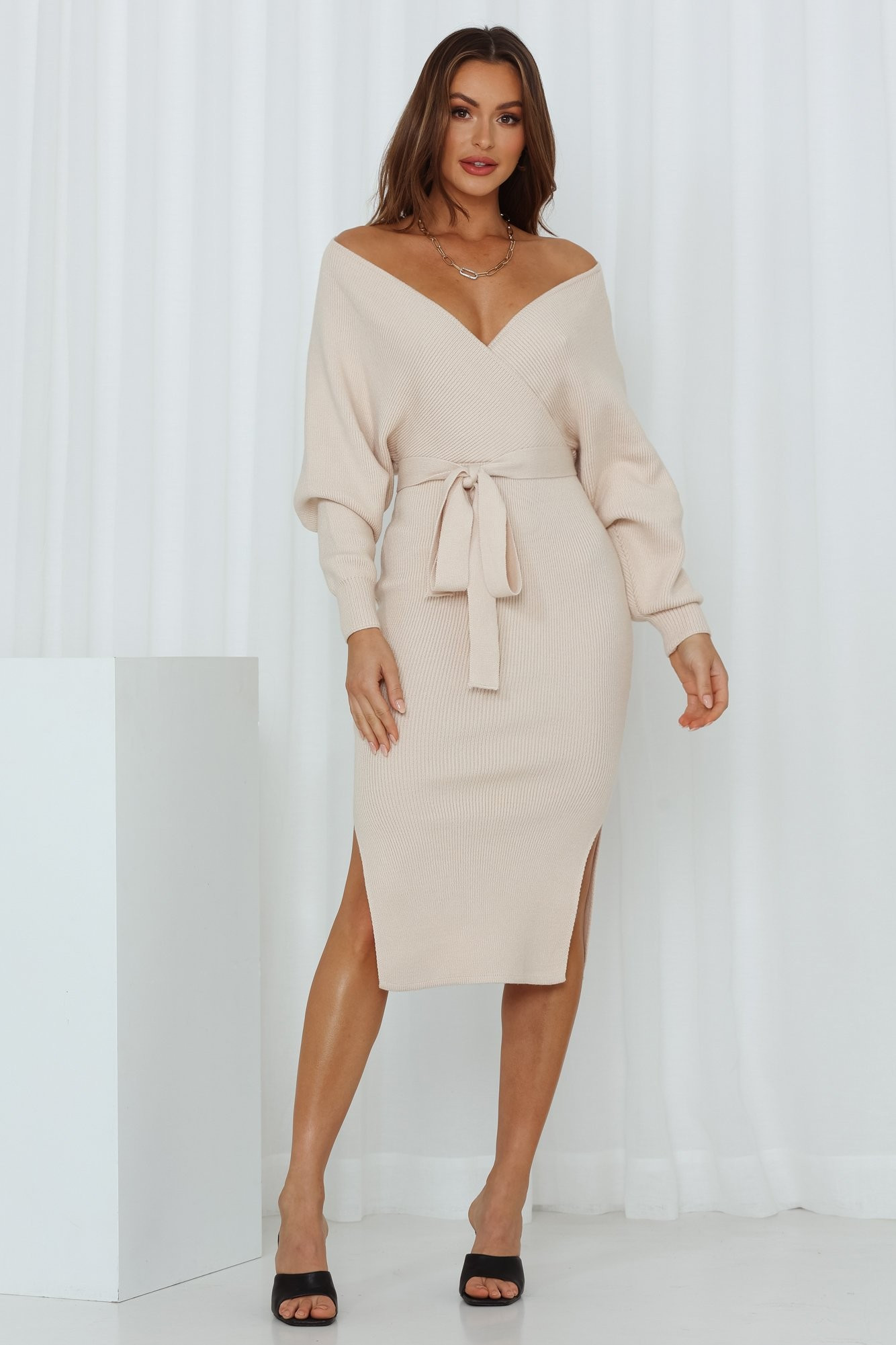 Vision Of You Midi Dress Nude | Hello Molly (AU)
