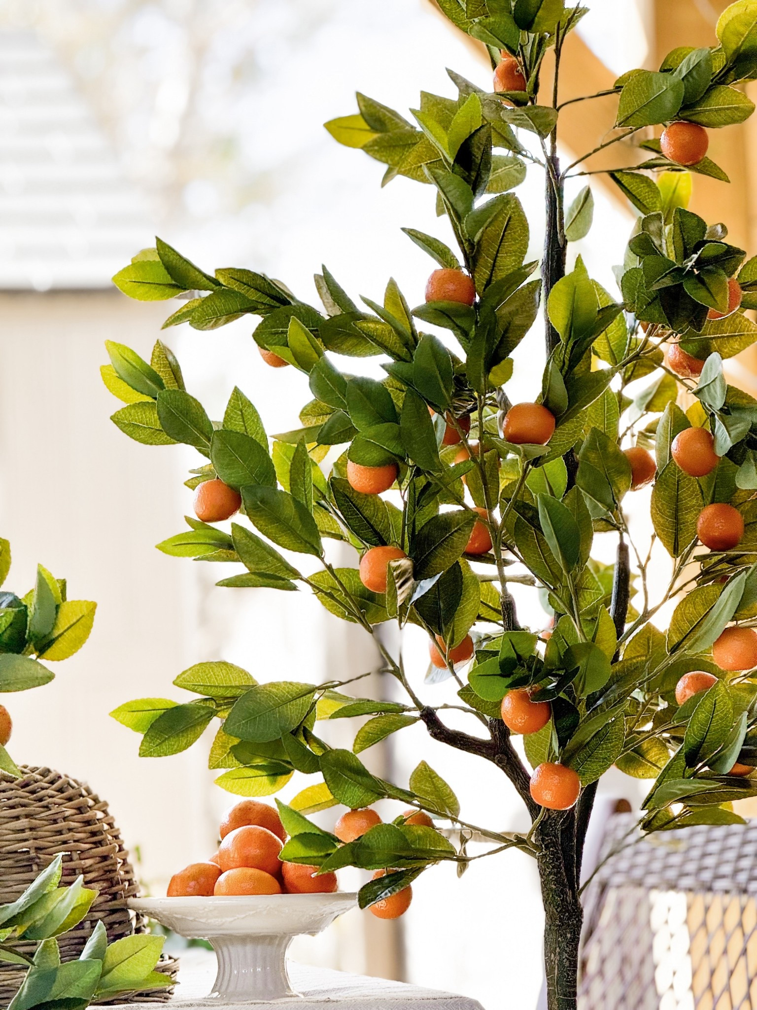 A touch of early summer with faux fruit tree. 🍊 

#LTKHome #LTKSeasonal #LTKSpringSale
