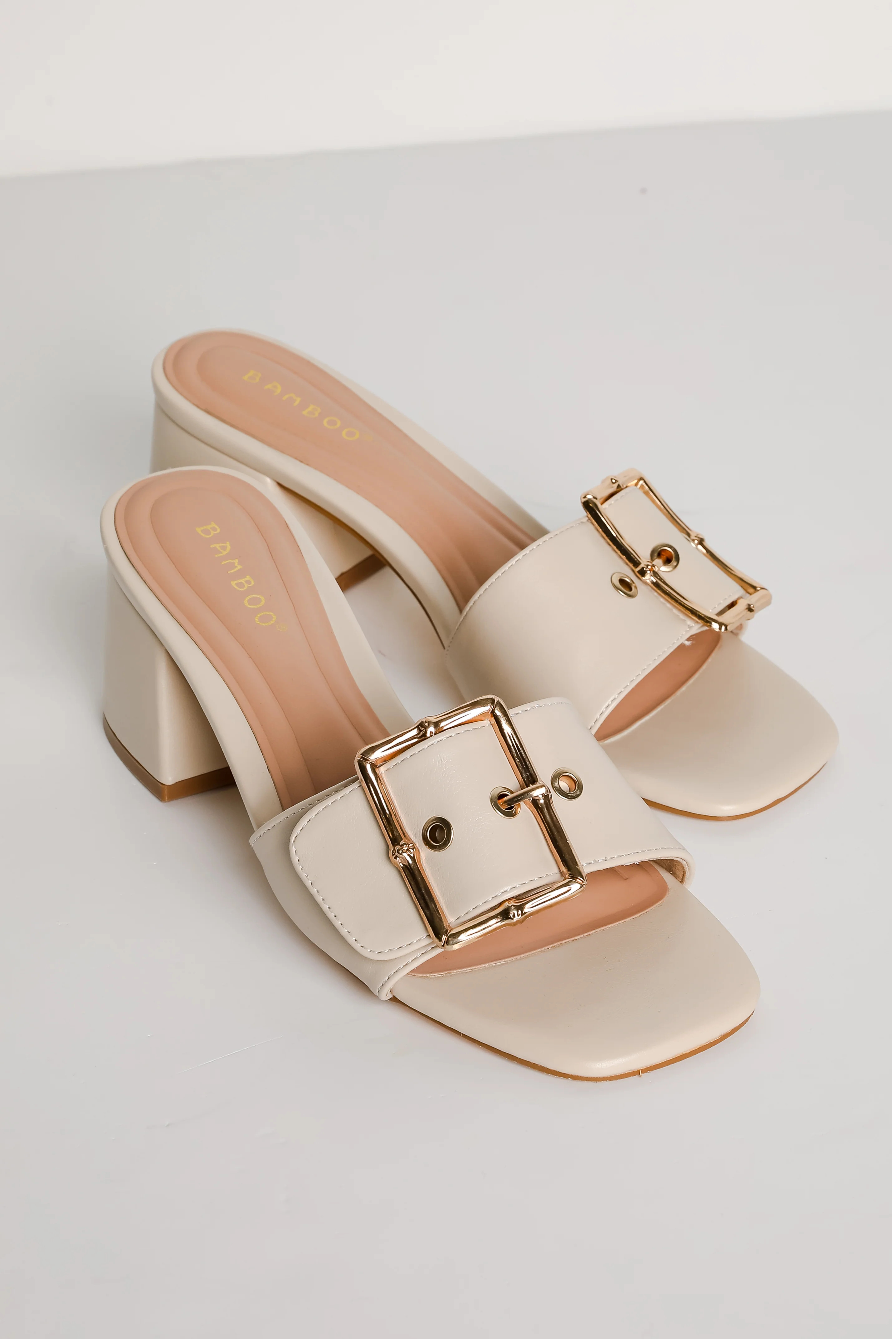 Cute Ivory Slide Heels | Trendy Sandals For Women | ShopDressUp | Dress Up