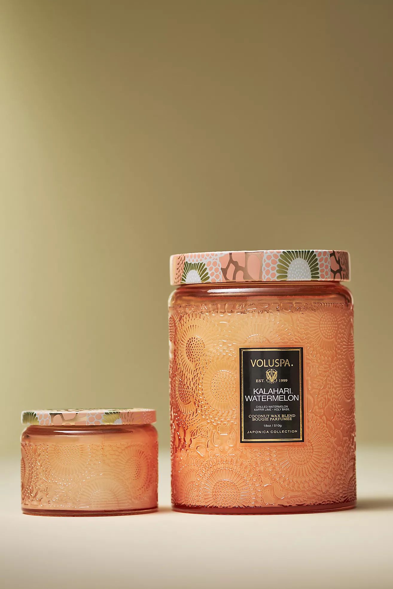 Voluspa Kalahari Watermelon Glass Jar Candle | Anthropologie (US)