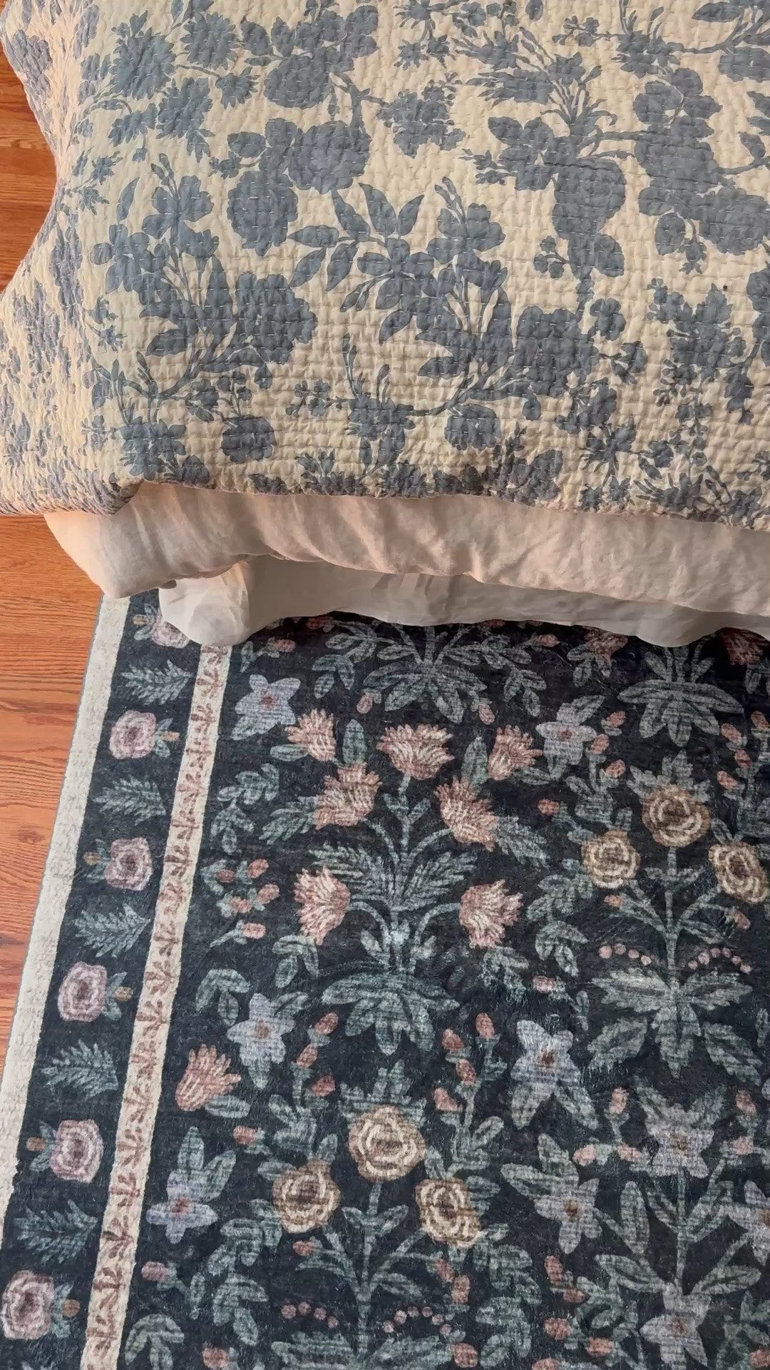 Soft floral rug, reversible floral quilt, linen bedskirt, linen duvet

#LTKHome #LTKSaleAlert #LTKSeasonal