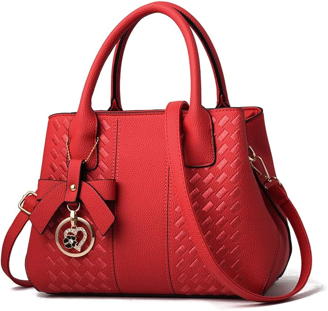 Amazon.com: Purses and Handbags for Women Fashion Ladies PU Leather Top Handle Satchel Shoulder T... | Amazon (US)