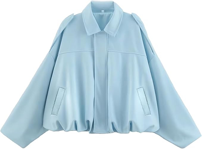 Womens Faux Suede Bomber Jacket Casual Lapel Pilot Cropped Coat Oversized Motorcycle Jackets 2025... | Amazon (US)
