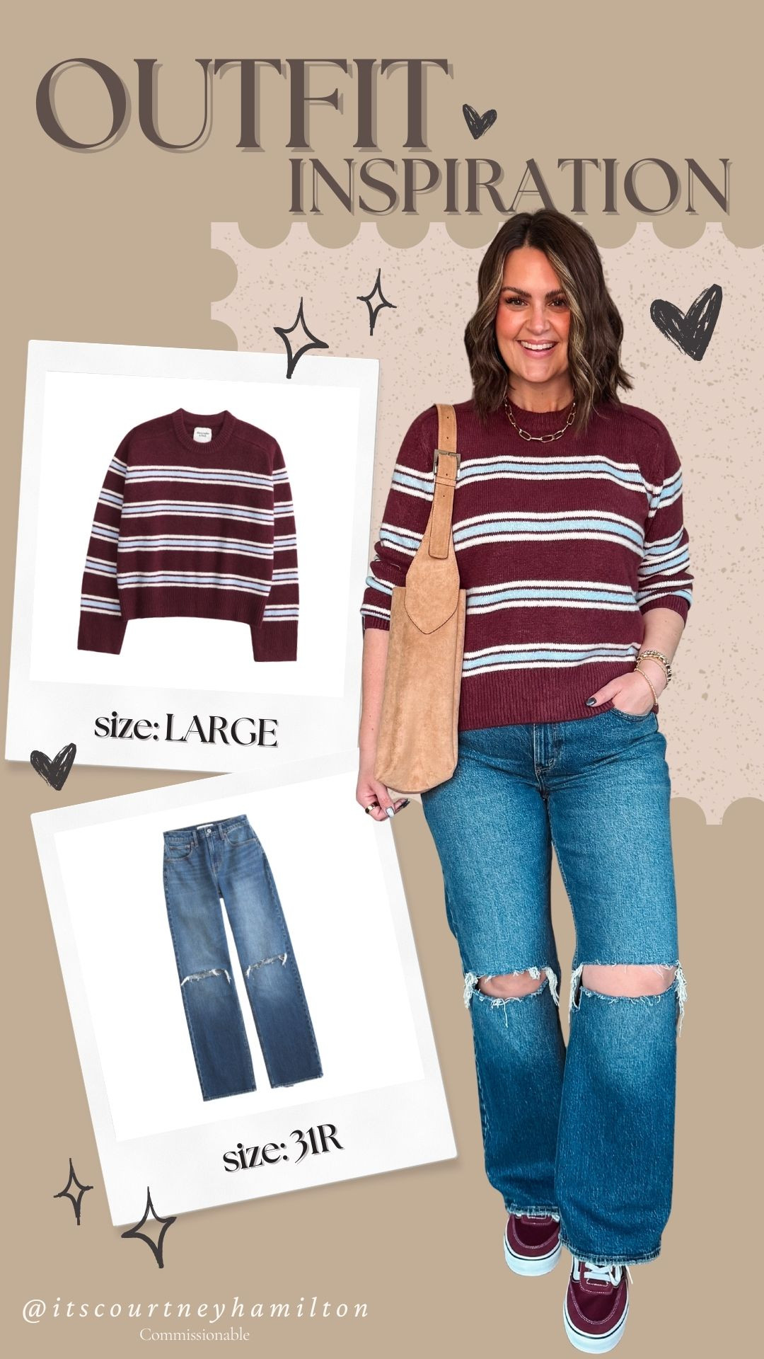 Outfit Inspiration from Abercrombie! Wearing a large in the sweater and 31R in the jeans

winter fashion, curve love, sweater, abercrombie, finds under 100, new arrivals, 

 #LTKootd #LTKSeasonal #LTKSaleAlert