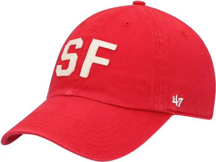 '47 Women's '47 Scarlet San Francisco 49ers Finley Clean Up Adjustable Hat | Nordstrom | Nordstrom