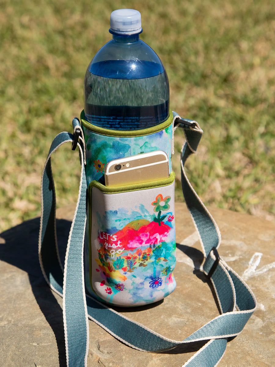 Insulated Water Bottle Carrier - Cream Let's Just Go | Natural Life