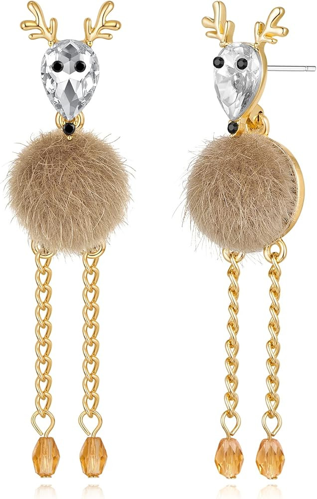 Christmas Earrings for Women Holiday Xmas Ornament Dangle Drop Earring Multi style Christmas Tree... | Amazon (US)