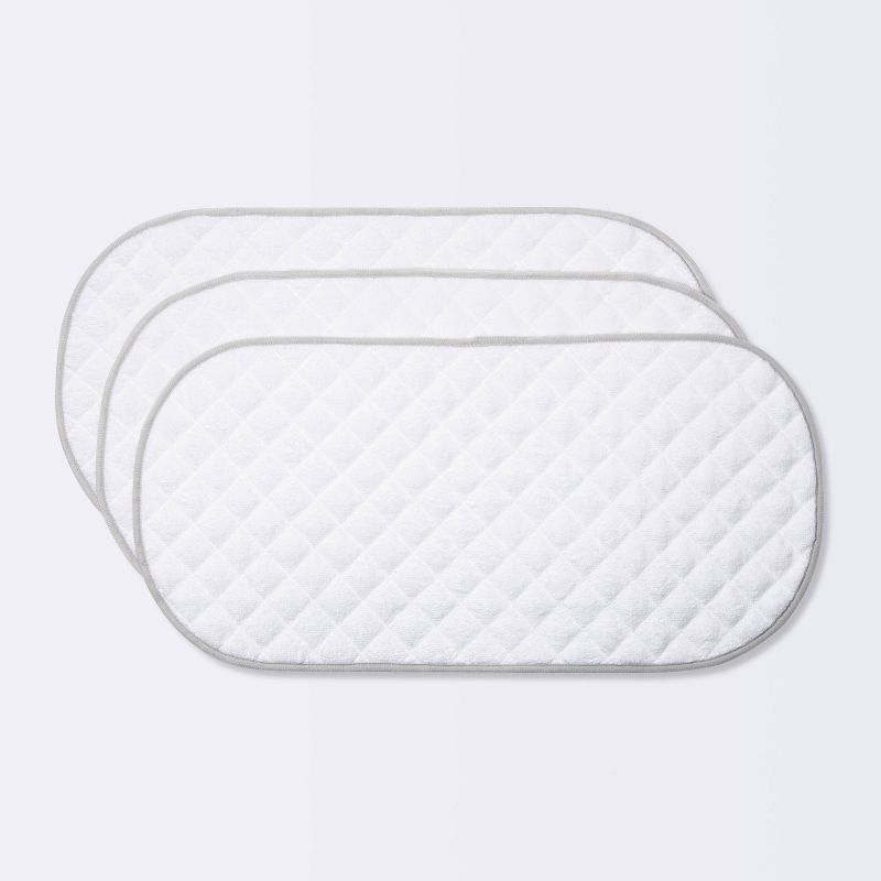 Changing Pad Liner White with Gray Edge - Cloud Island™ 3pk | Target