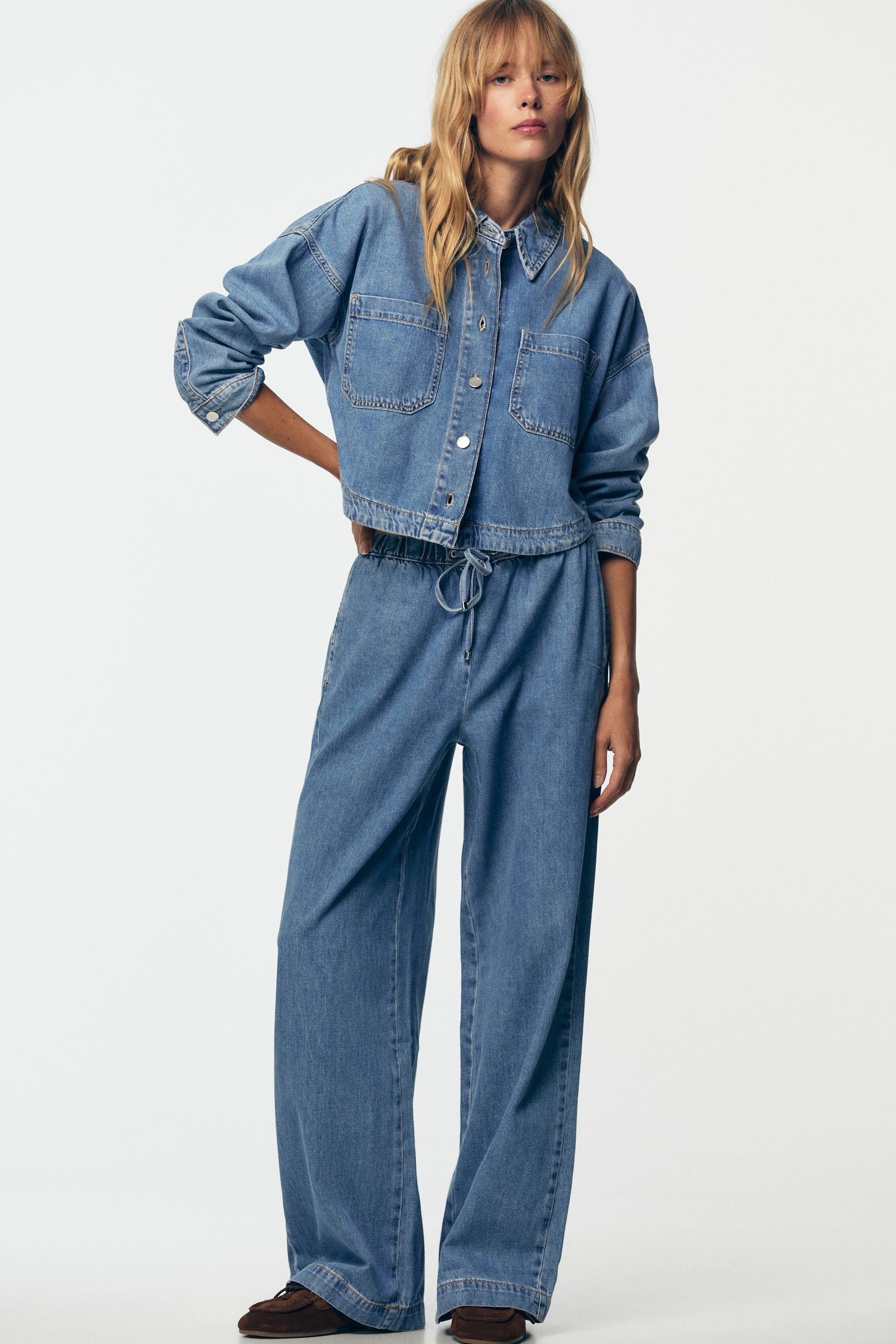 Z1975 SHORT DENIM SHIRT | Zara US