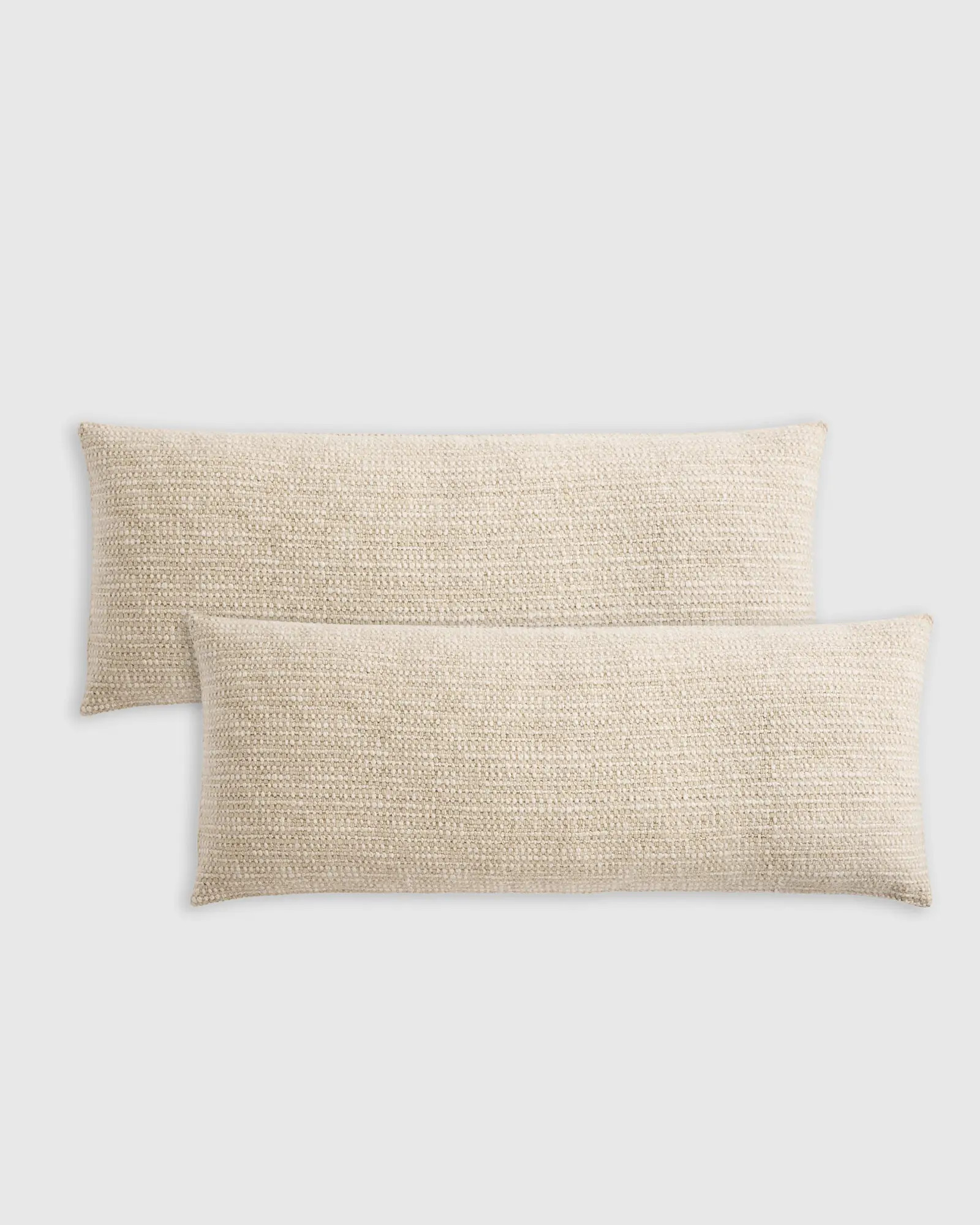 Wool Linen Textured Pillow Cover (SET OF 2) in Ivory | Quince
