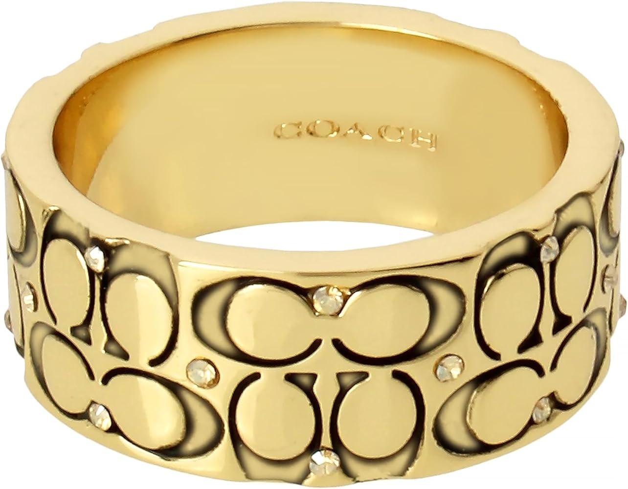 Coach Women's Signature Logo Quilted Band Ring | Amazon (US)