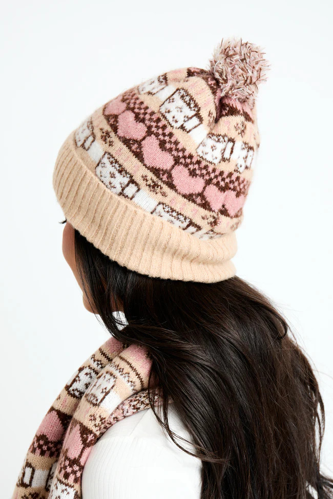 Coffee Break Beanie | Pink Lily