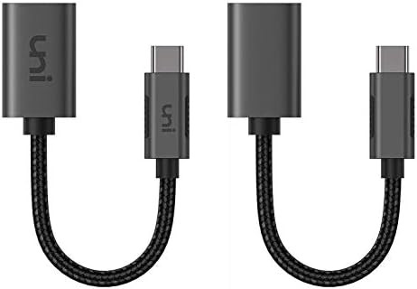 uni USB C to USB Adapter 2 Pack, Aluminum USB-C [Thunderbolt 3] to USB 3.0 Adapter OTG Cable Compati | Amazon (US)