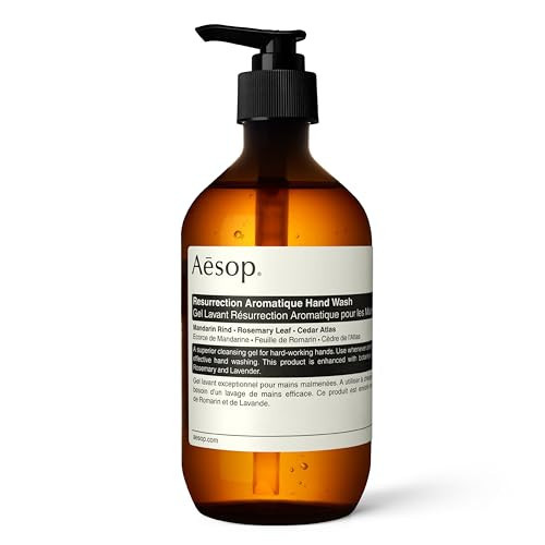 Aesop Resurrection Aromatique Hand Wash | Citrus, Woody, Herbaceous | Gentle Cleanser For Hydrated Skin | 500mL / 16.9 oz | Amazon (US)
