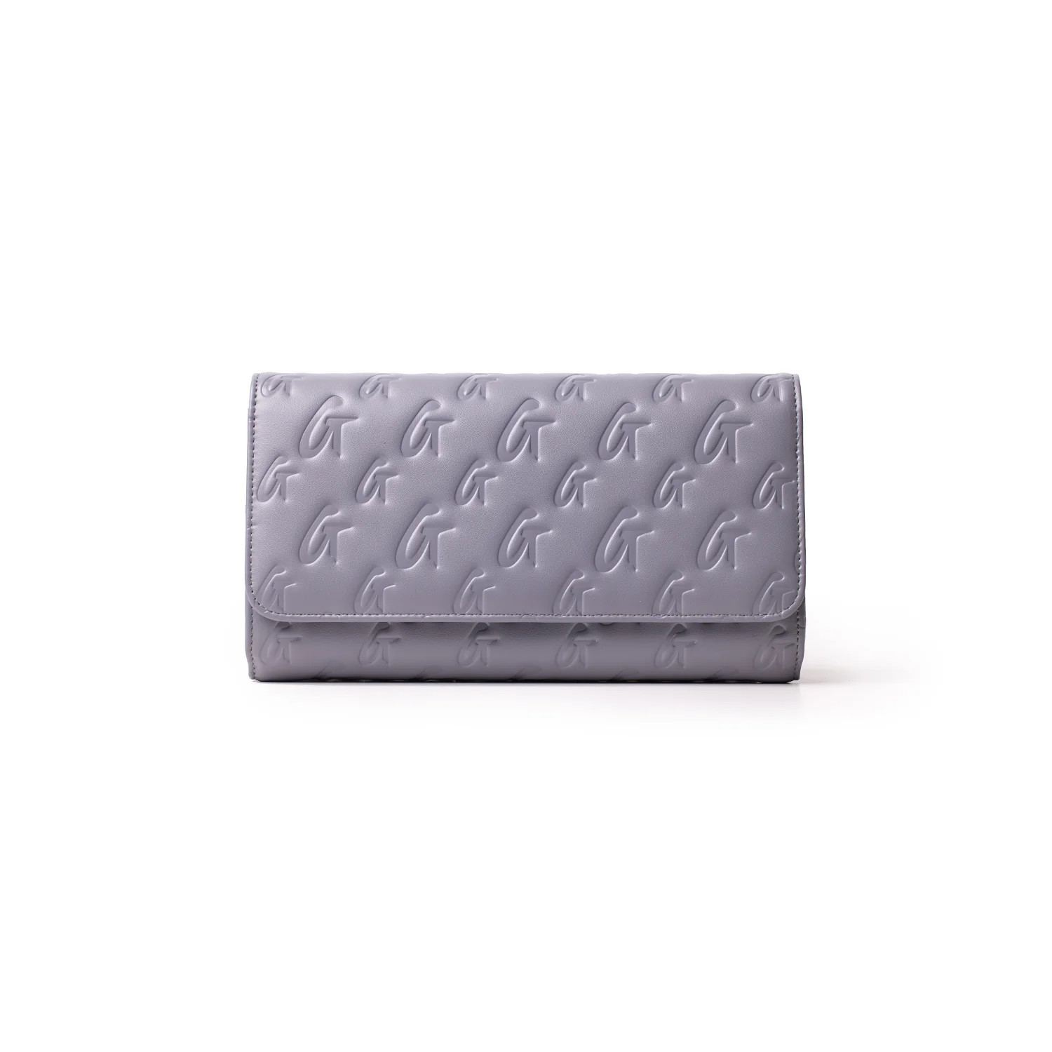 MONOGRAM TRAVEL WALLET - GRAY | Glam-Aholic Lifestyle
