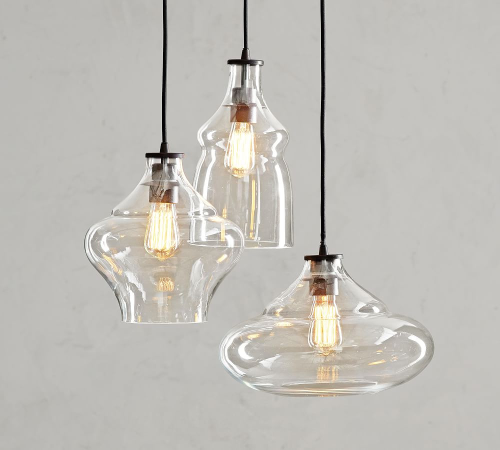 McCarthy 3-Light Glass Pendant | Pottery Barn (US)