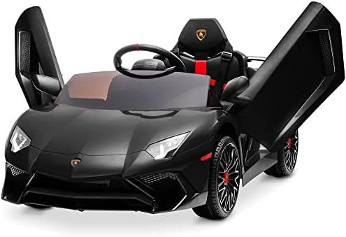 Amazon.com: Kidzone Kids Electric Ride On 12V Licensed Lamborghini Aventador Battery Powered Spor... | Amazon (US)